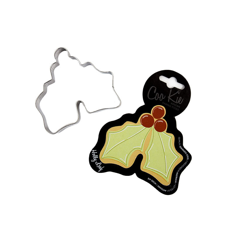 Coo Kie Cookie Cutter Holly Leaf