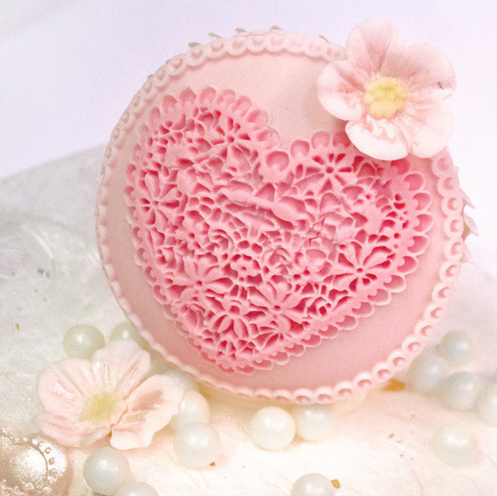 Silicone Mould Lace Heart