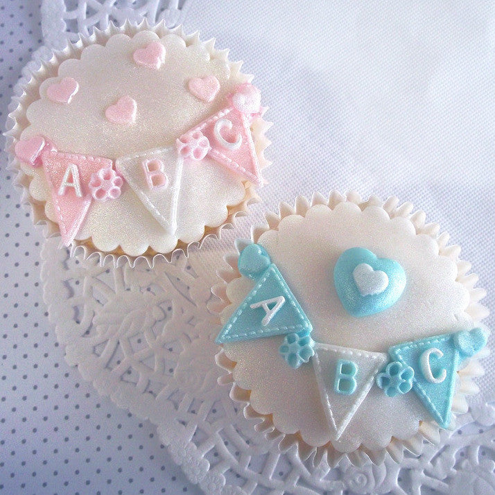 Silicone Mould Bunting Alphabet