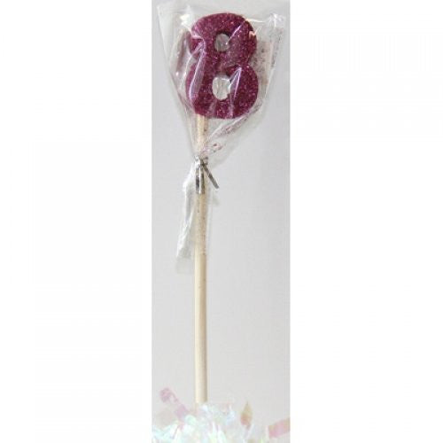 Stick Candle Glitter Pink #8