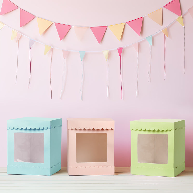 Tall Scalloped Box 10 x 10 x 12in
