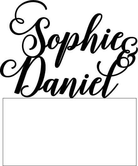 Topper Script Double Name