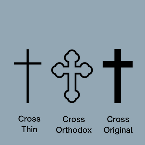 Topper Script Name Block Baptism With Cross Option