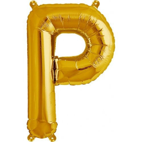 Alphabet Balloon Gold 16in P *Clearance*