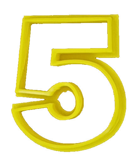 Number Cutter Wide #5 — Cakers Warehouse