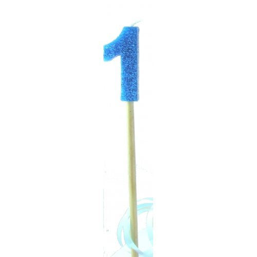 Stick Candle Glitter Blue #1