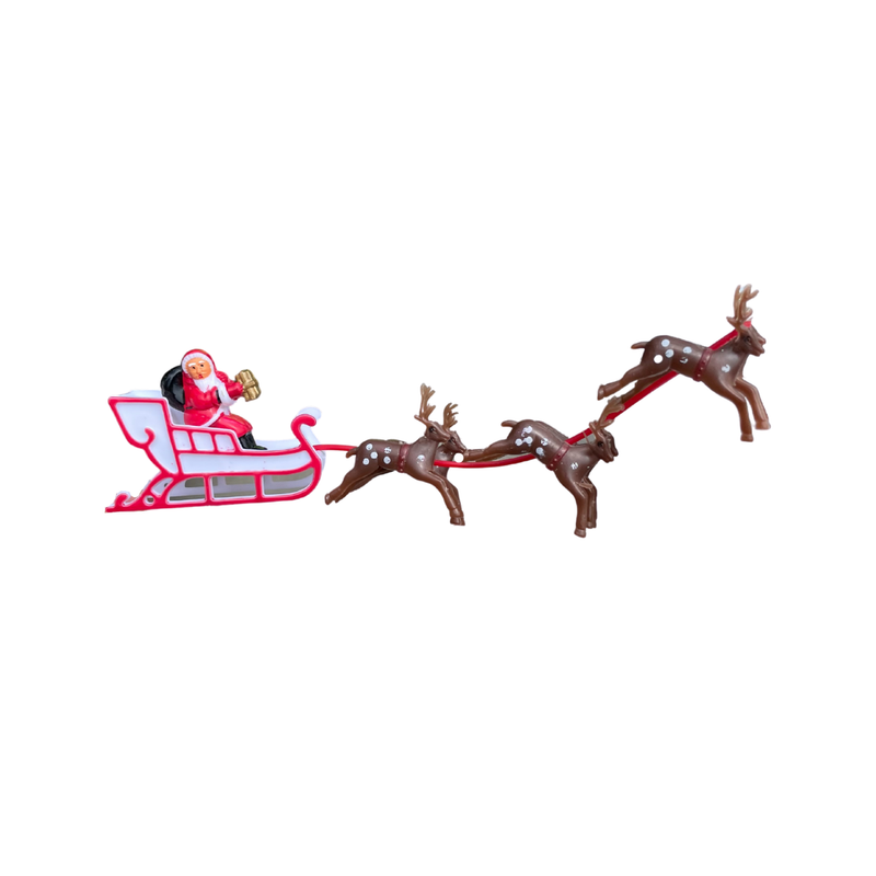 TOPPER 3D SANTA SLEIGH REINDEER