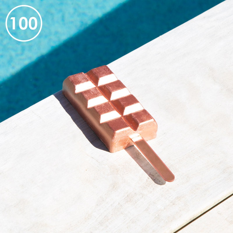 Acrylic Popsicle Sticks Rose Gold 100pc