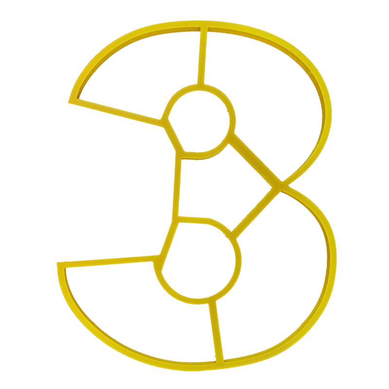 Cookie Cake Cutter Number 3 *Clearance*