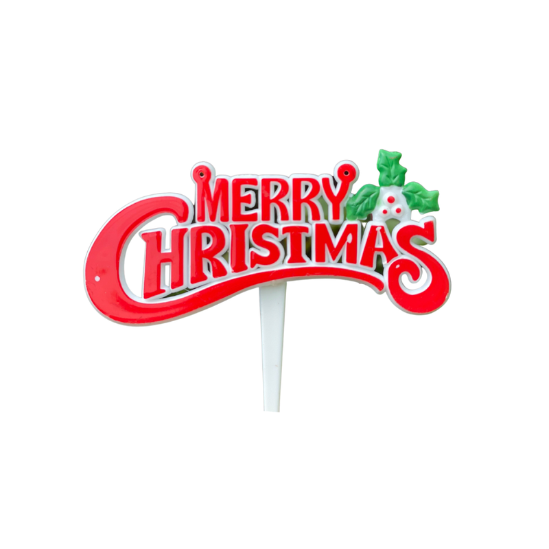 Merry Christmas Sign Red