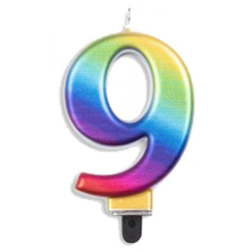 Jumbo Candle Rainbow #9