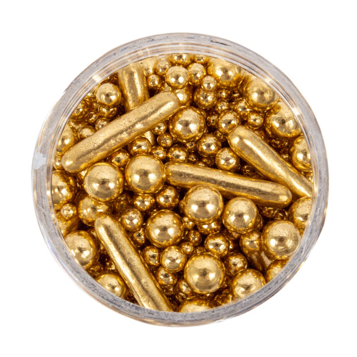 Sprinkles Shapes Bubble & Bounce Shiny Gold 500g
