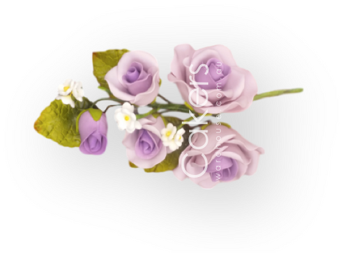 Rose Spray Small Mauve/Lavender
