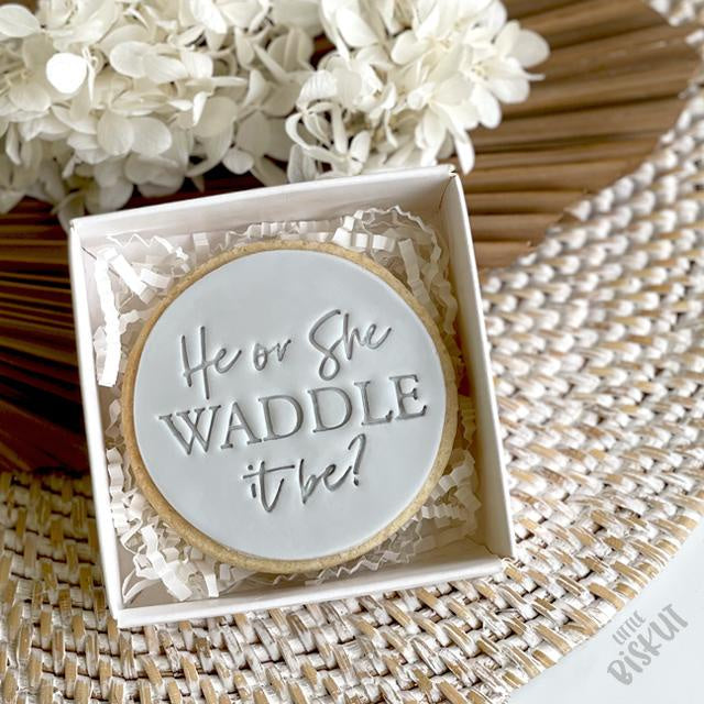 Stamp Embosser 'Little Biskut' He Or She Waddle It Be