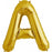 Alphabet Balloon Gold 34" A *Clearance*