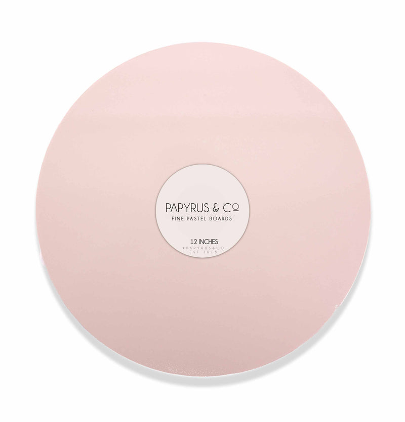 Masonite Board Round Pastel Pink 12in