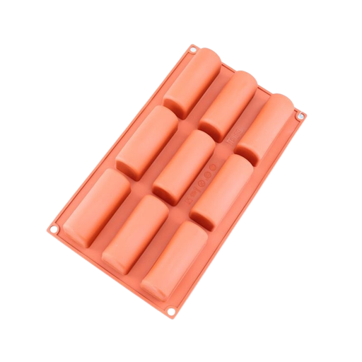 Silicone Mould Rounded Bar 9 Hole