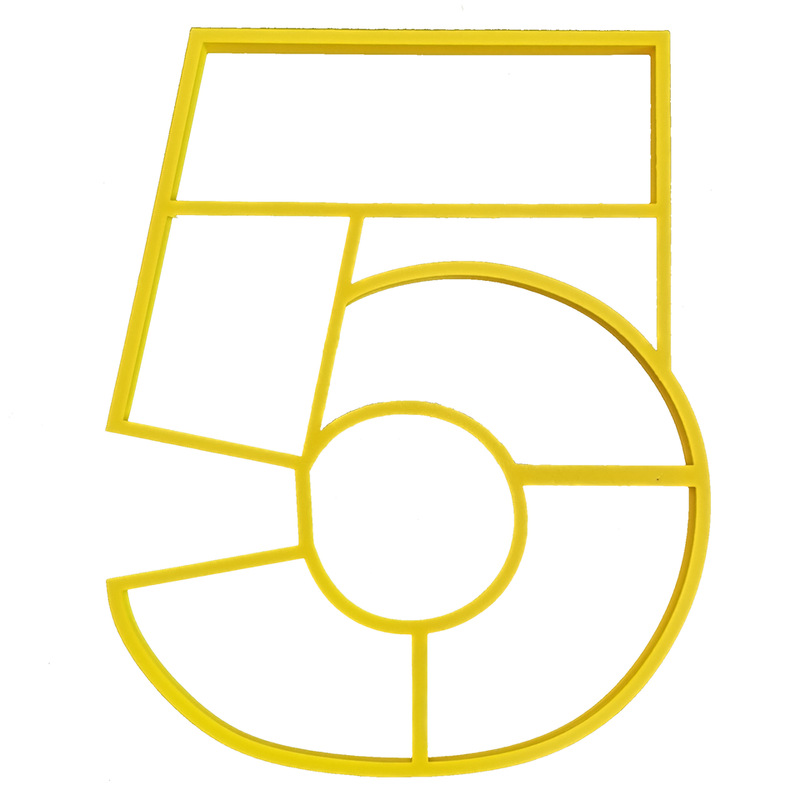 Cookie Cake Cutter Number 5 *Clearance*