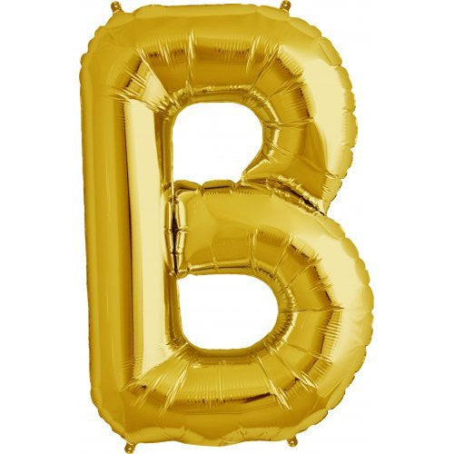 Alphabet Balloon Gold 34in B *Clearance*