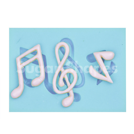 Silicone Mould Music Note Assorted