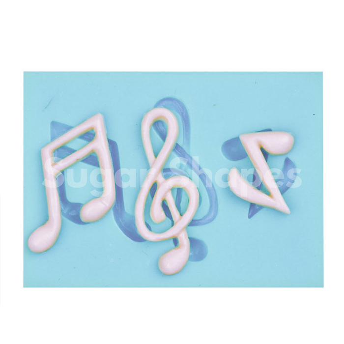 Silicone Mould Music Note Assorted
