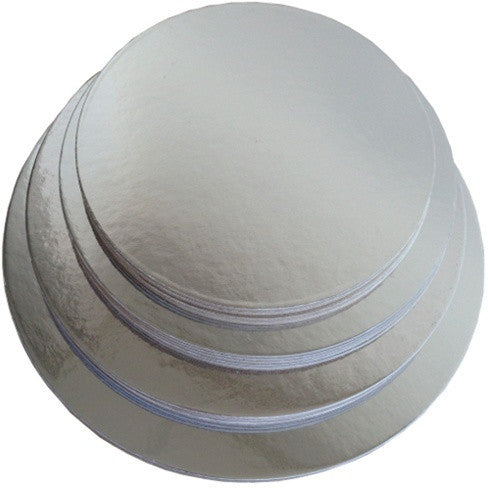 Cardboard Round Silver 12in