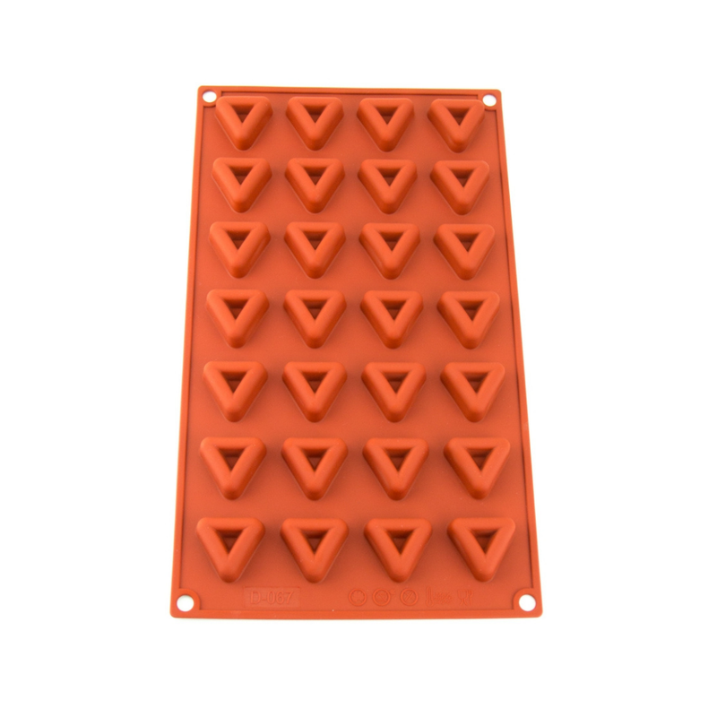 Silicone Mould Mini Triangles 28 Hole