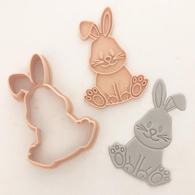 Stamp Embosser With Cutter 'Little Biskut' Cute Bunny