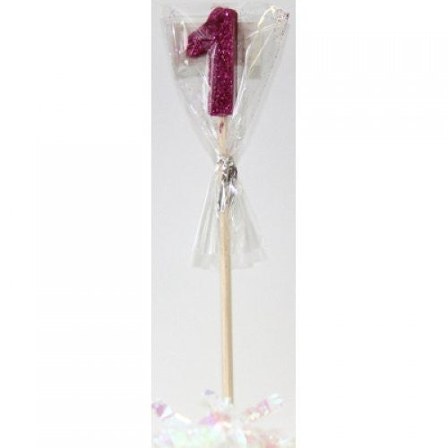 Stick Candle Glitter Pink #1