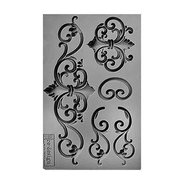 Silicone Mould Decor Tilden Flourish