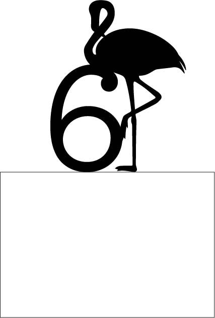 Topper Flamingo Number