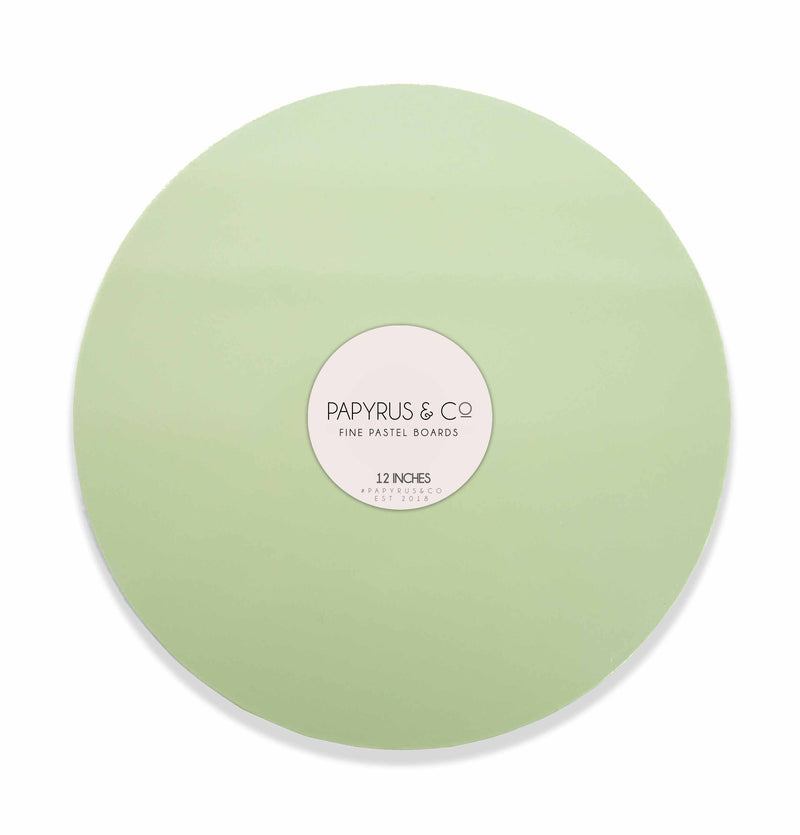 Masonite Board Round Pastel Green 12in