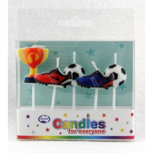 Candle Football Fun 5pc *Clearance*