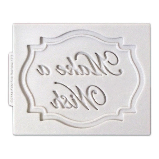 Silicone Mould Mini Plaque Make A Wish