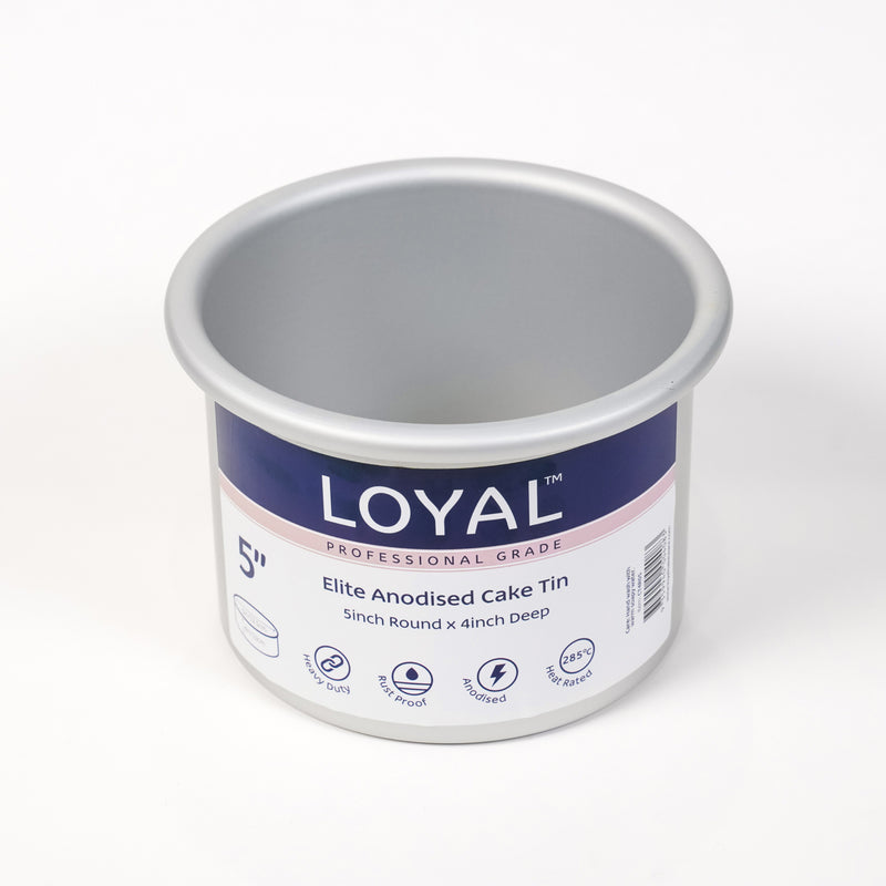 Elite Anodised Cake Tin Round Deep