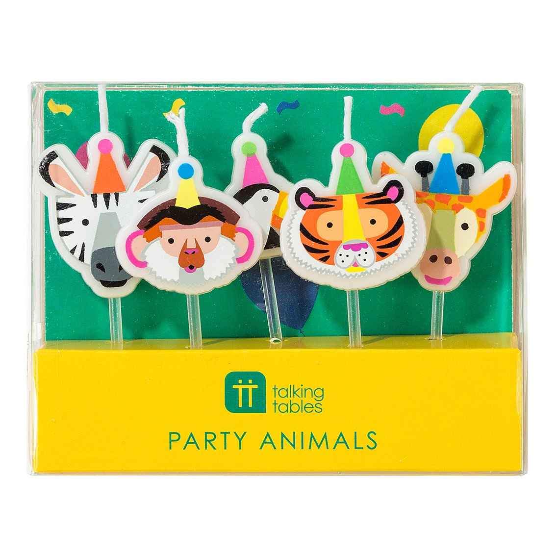 Candles Party Animals 5pc — Cakers Warehouse