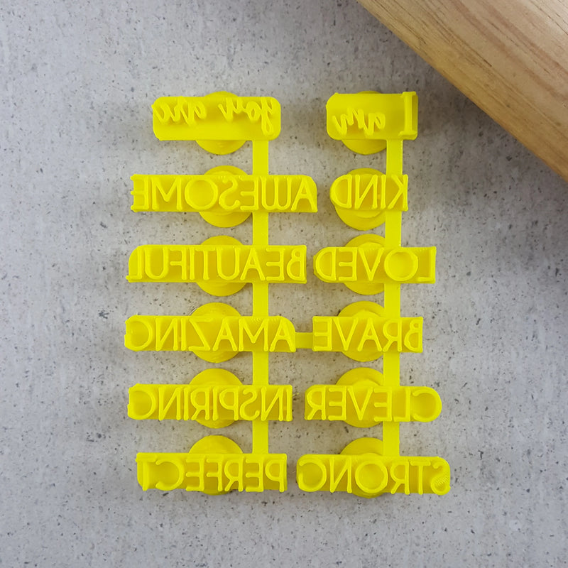 Stamp Embosser Affirmations 12pc *Clearance*