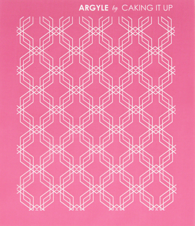 Mesh Stencil Argyle