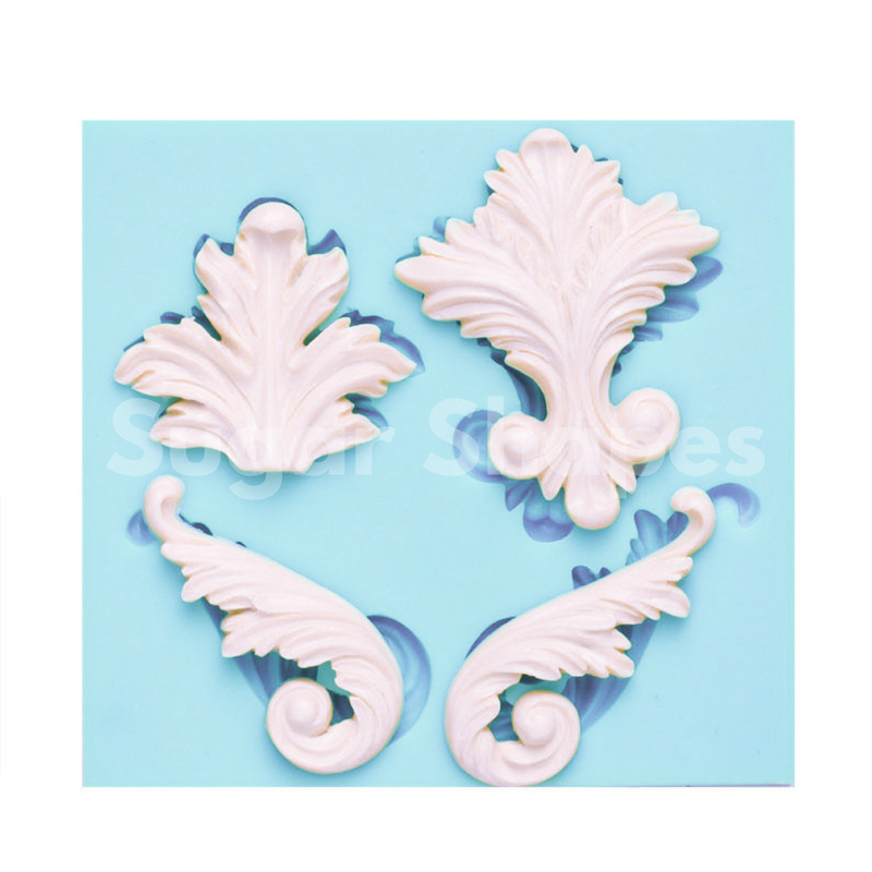 Silicone Mould Baroque 4 Assorted *Clearance*