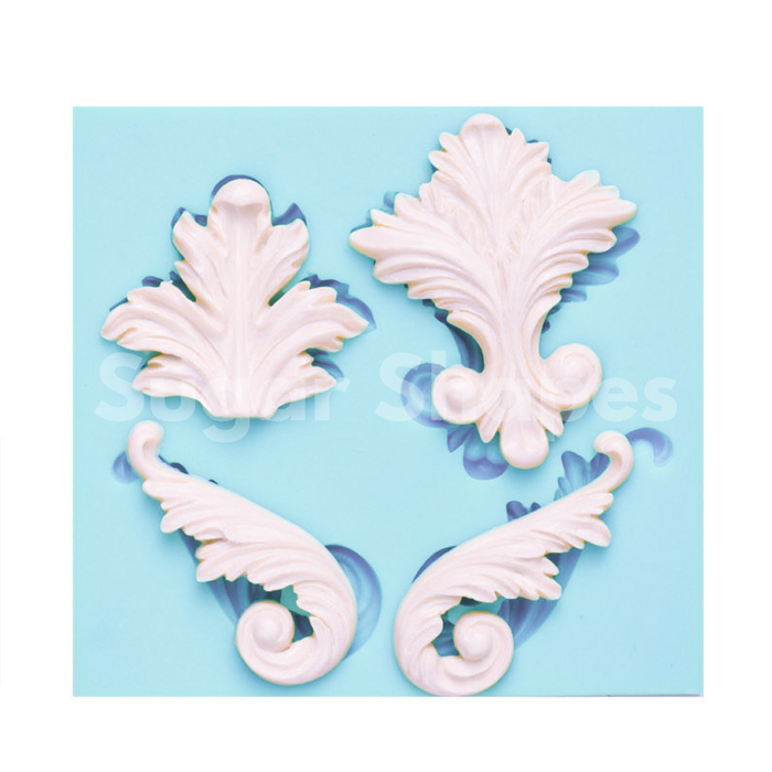 Silicone Mould Baroque 4 Assorted
