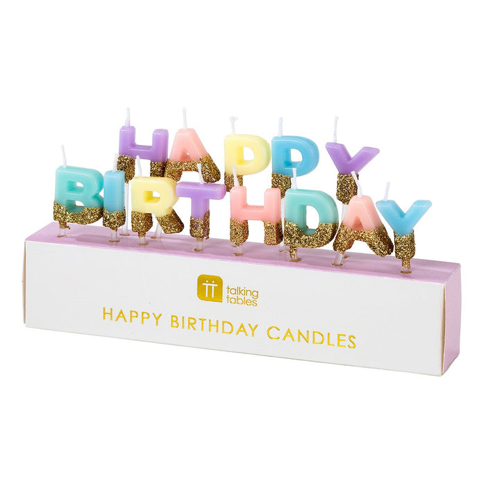 Candle Happy Birthday Pastel
