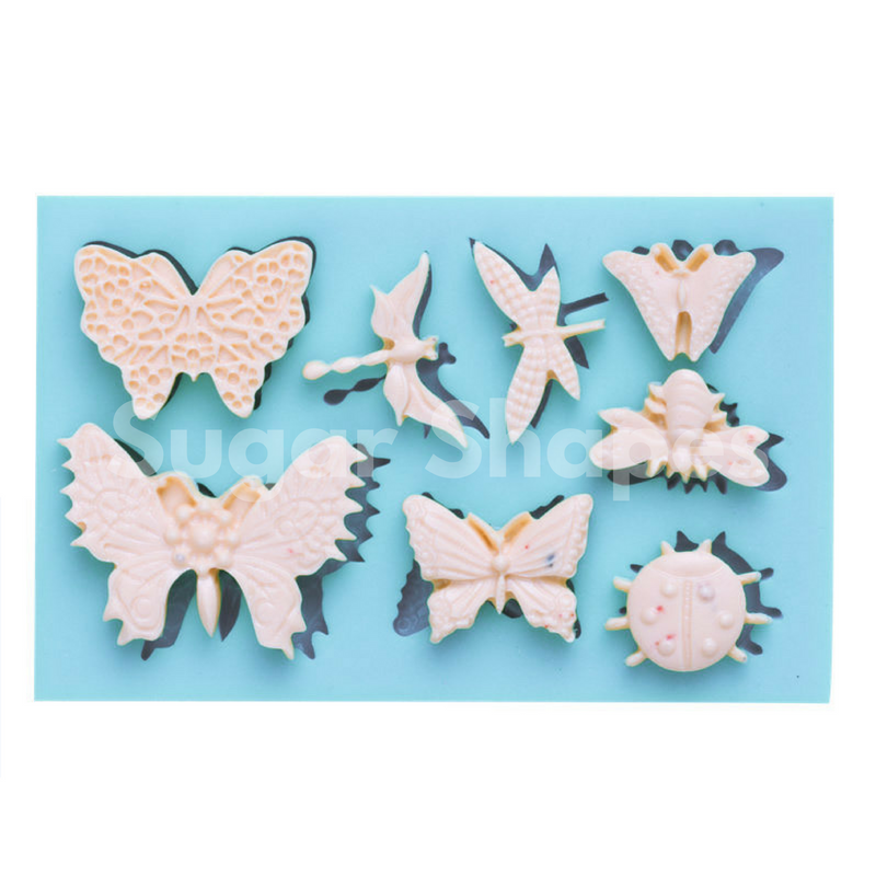 Silicone Mould Butterfly & Bug Assorted *Clearance*