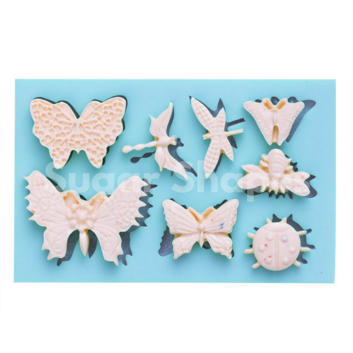 Silicone Mould Butterfly & Bug Assorted