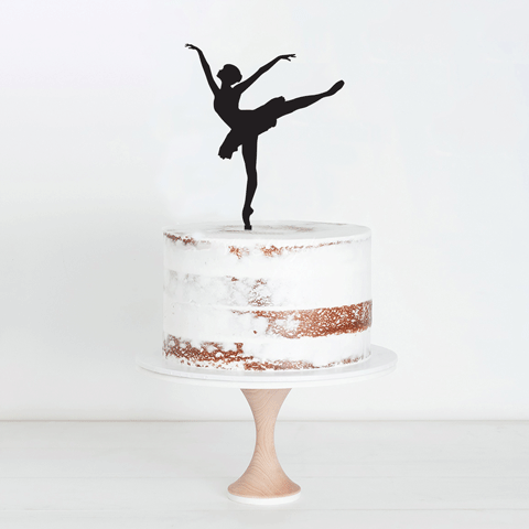 Ballet Cake Topper | Etched Engraving | Etched