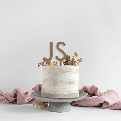 Topper Block Letter 8cm