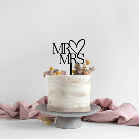 Topper Block Mr Heart Mrs