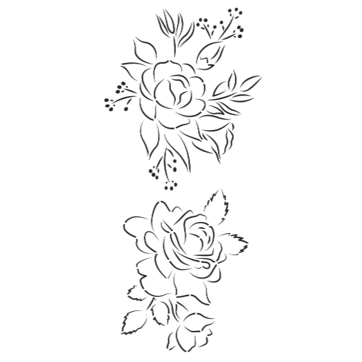 Cake Stencil Bloom 2