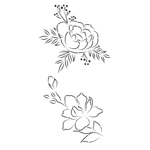 Cake Stencil Bloom 1