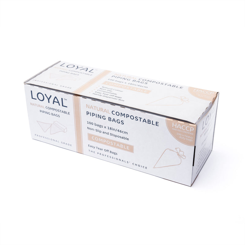 Compostable Piping Bag Natural 18in 100pc