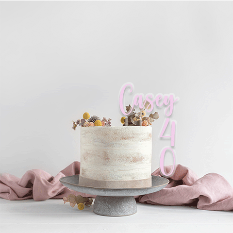 Topper 3D Handwritten Over The Edge